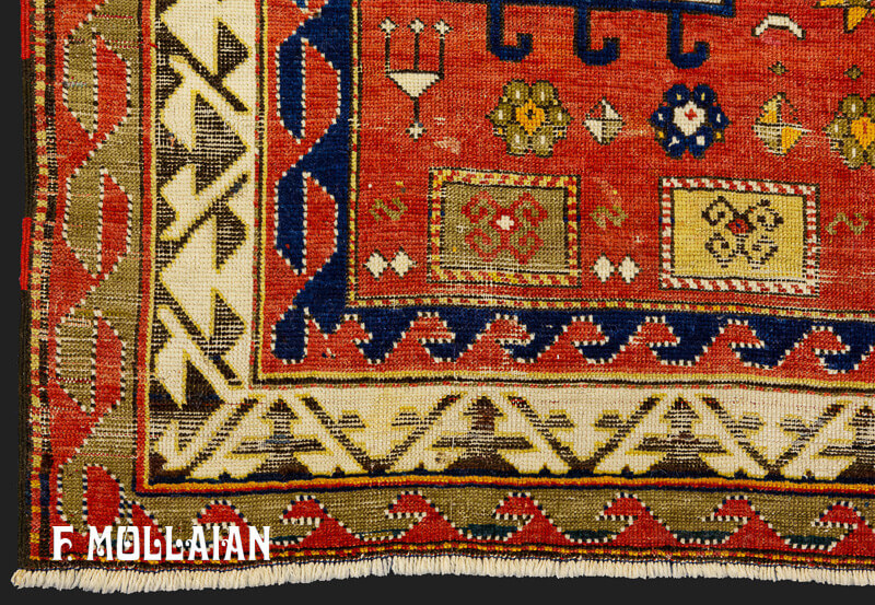 Antique Caucasian Kazak Karachov Rug n°:47932905